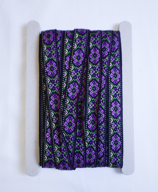 Bunadsbånd lilla/grønn