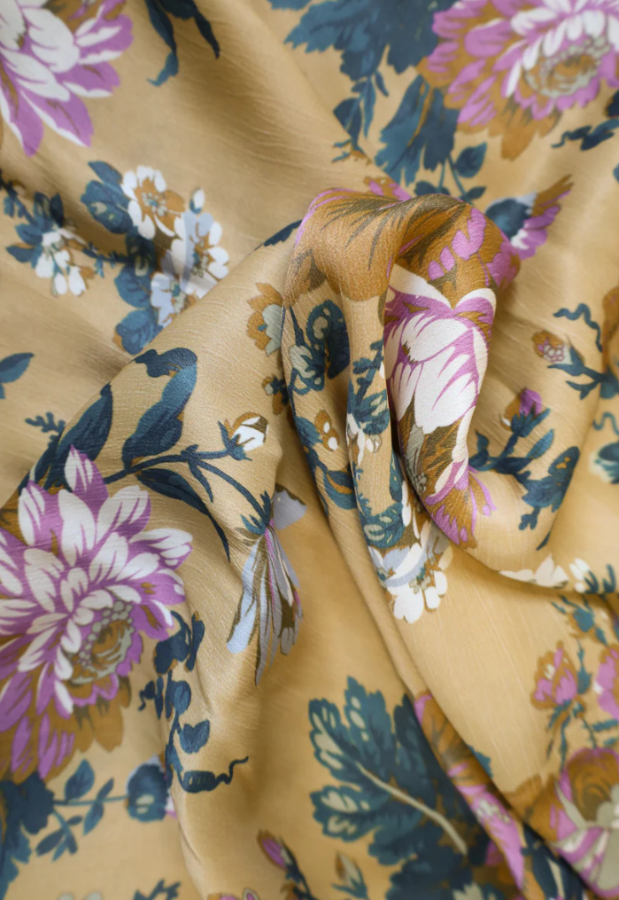 Edel barnekjole + Marigold Viscose stoffpakke