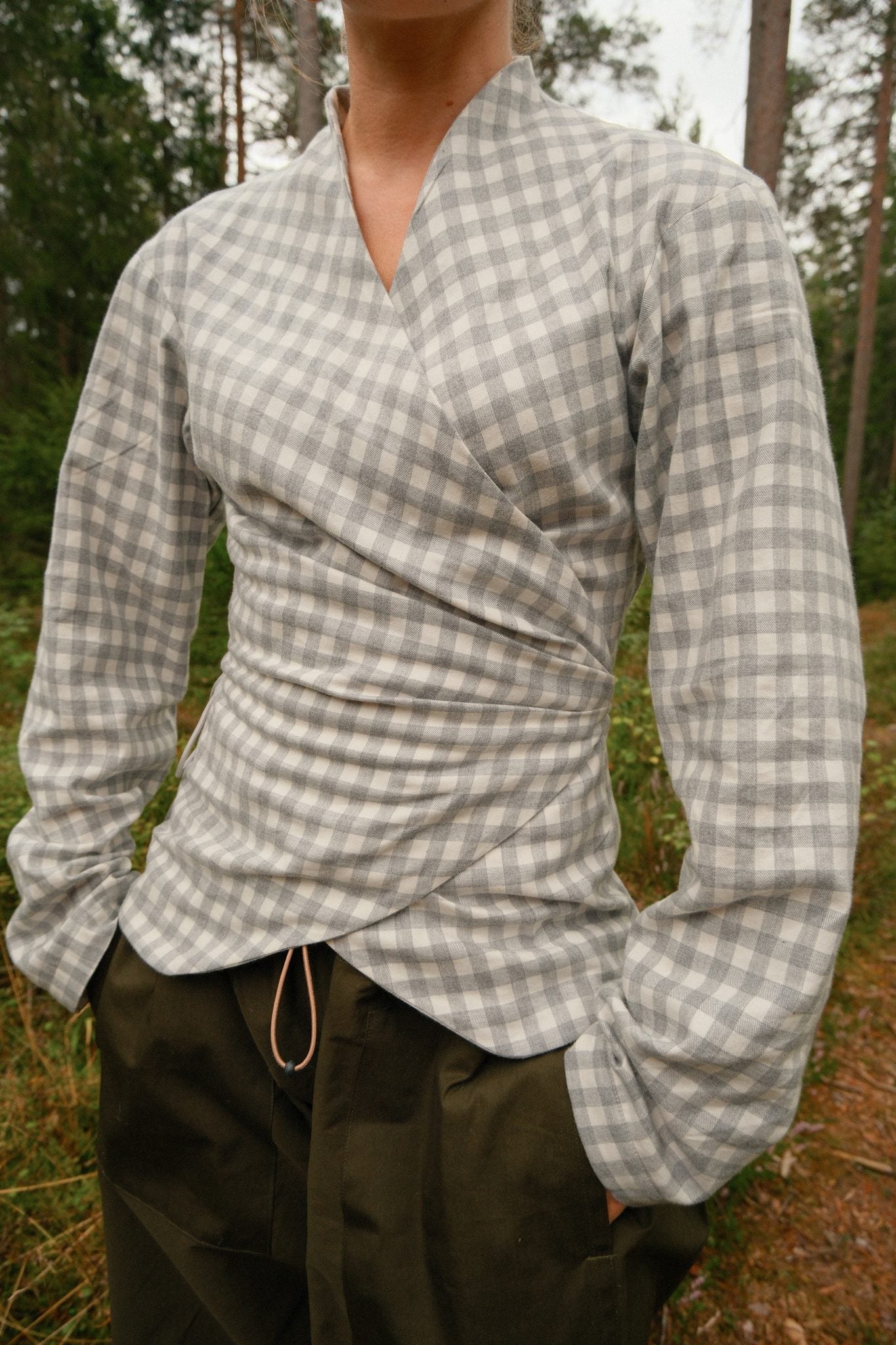 Bjørn Flanell - Rutet grå