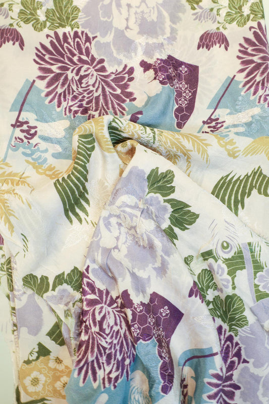 byTimo - Blue Birds Zari Jaquard