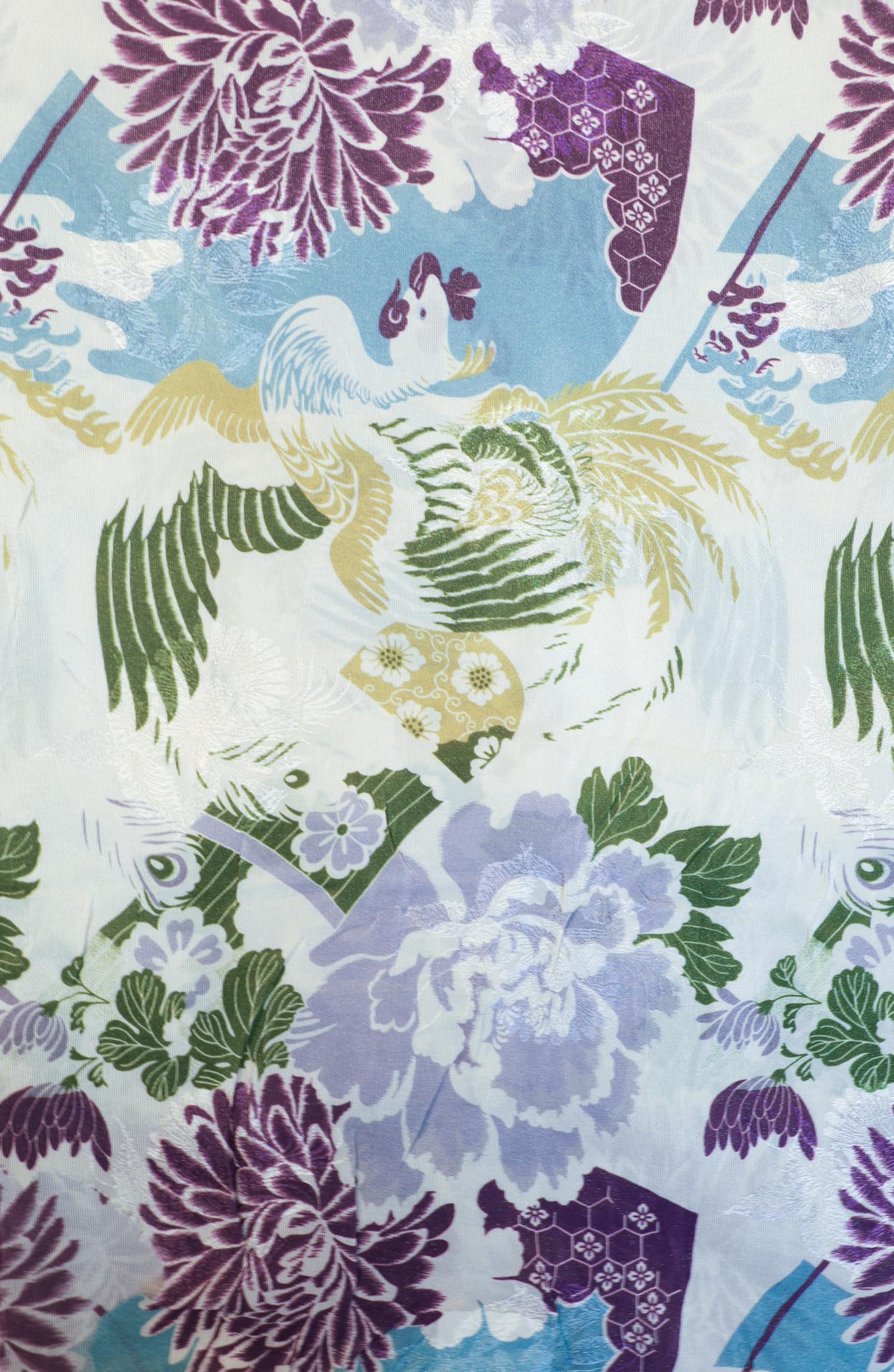 byTimo - Blue Birds Zari Jaquard