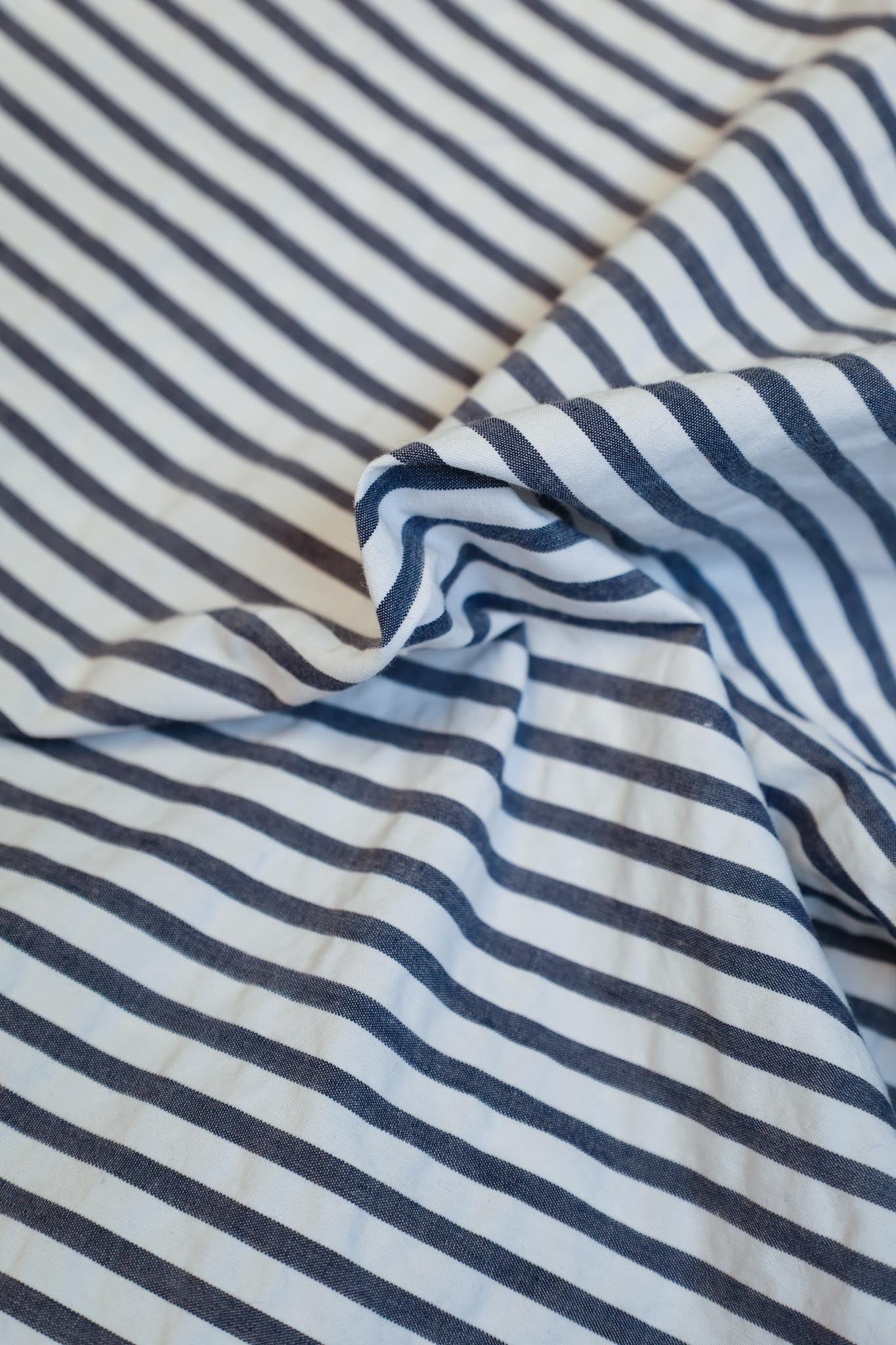 Fryd mønster + byTiMo blue stripe seersucker