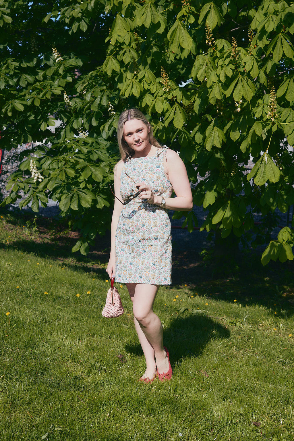 Liberty Fabrics - Colombe Study Blå Lin