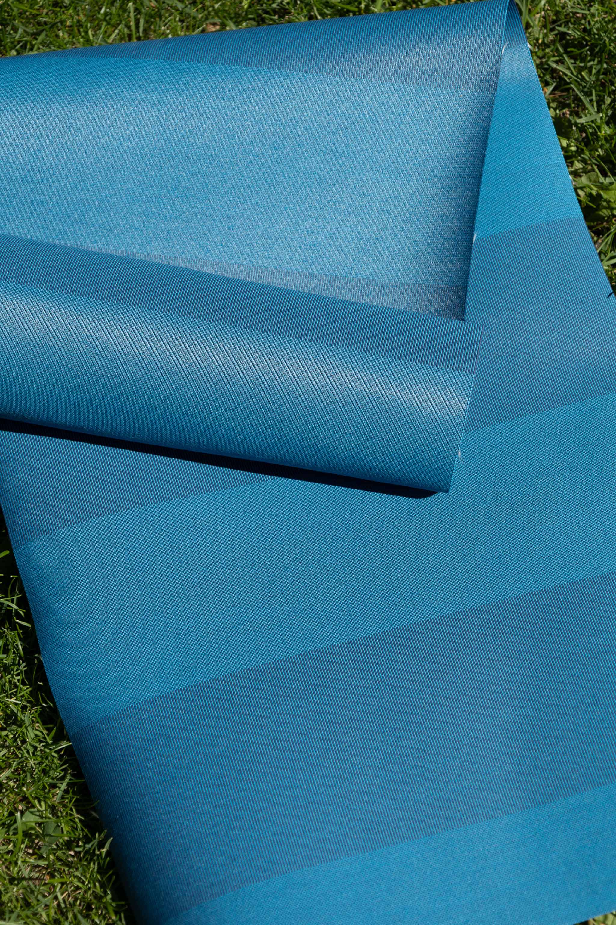 Utendørsstoff vannavv. - Blå striper