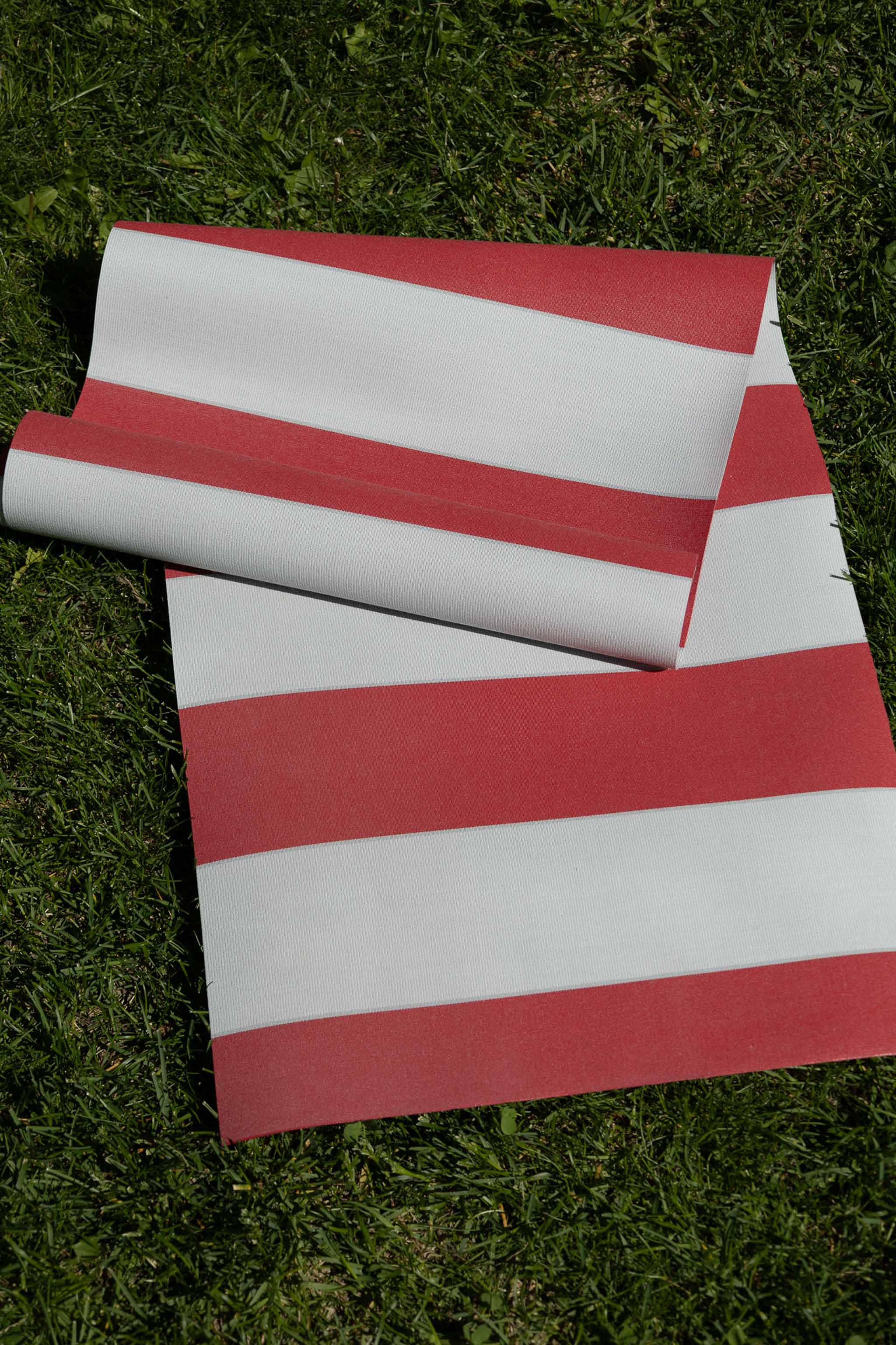 Utendørsstoff vannavv - Hvit og rød