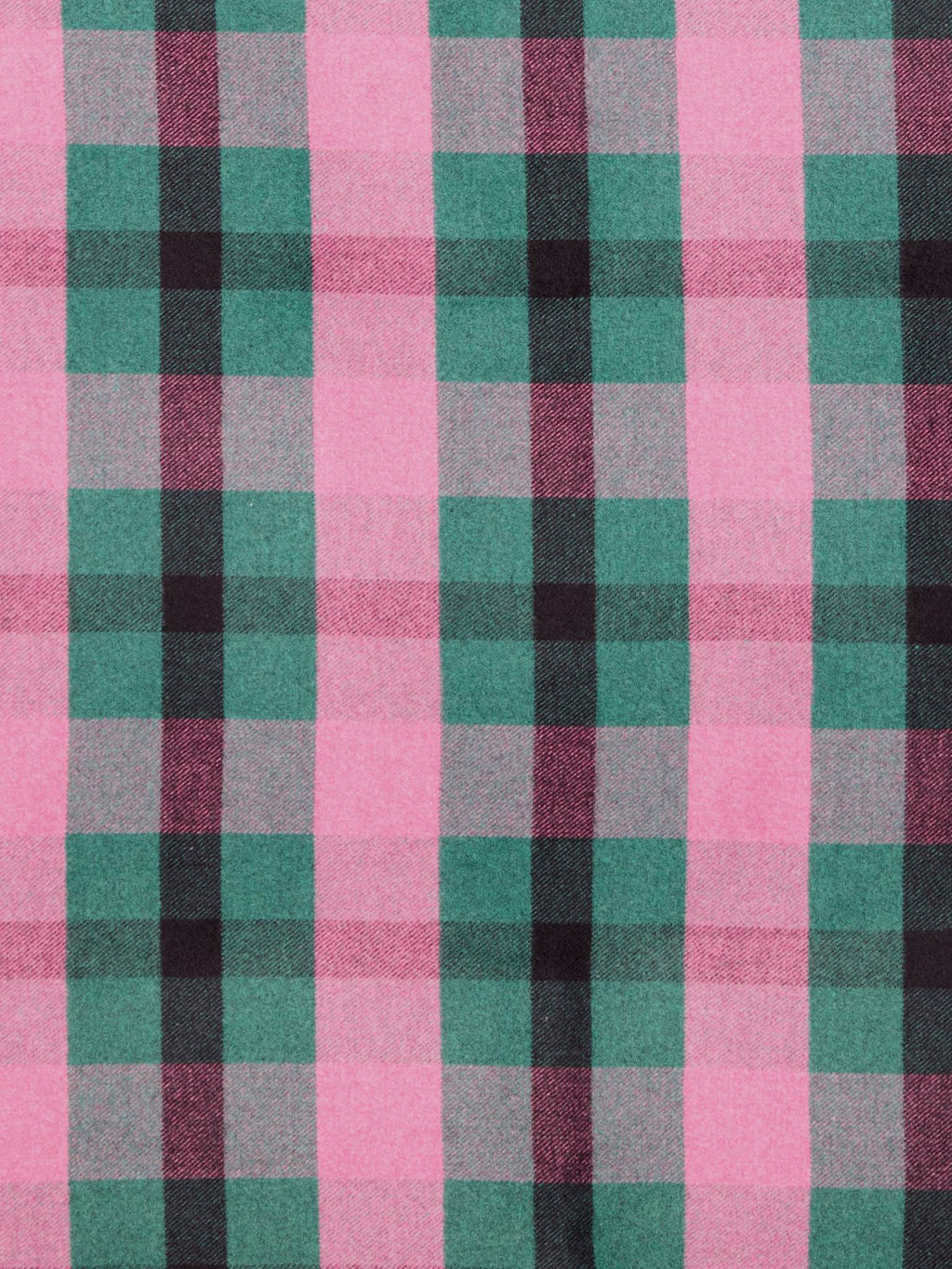 Bjørn Flanell - Ruter Grønn og rosa