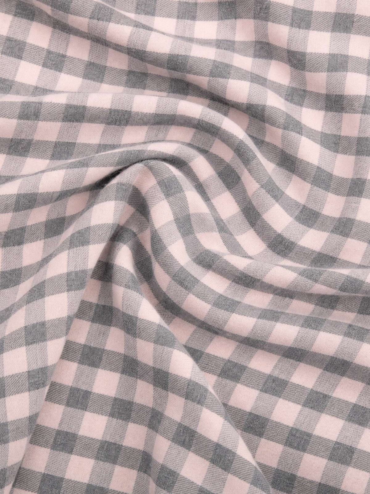 Bjørn flanell - Rutet rosa
