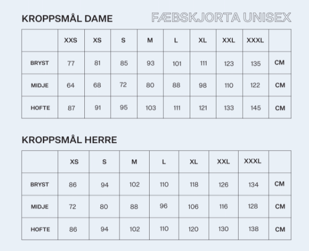 Fæbskjorta Unisex - Fysisk mønster