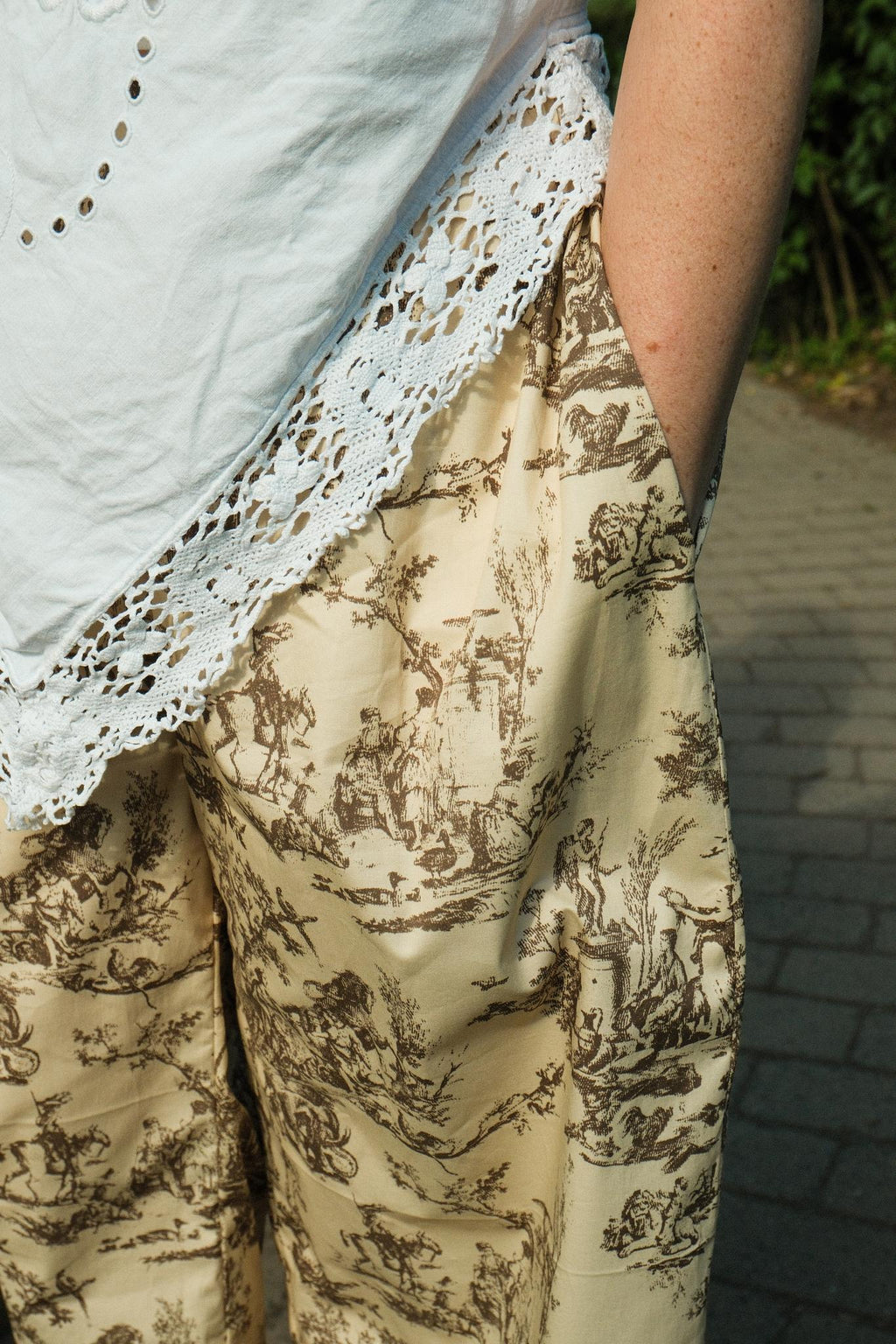 Isipishorts sypakke - Toile de jouy Poplin