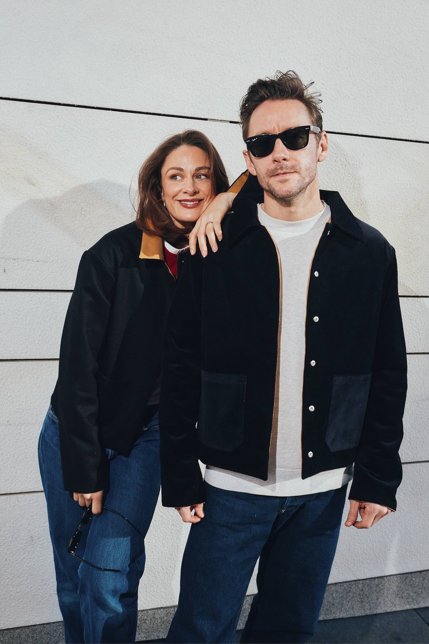 Kjell mønster + Kamel bomull og Navy Babykord