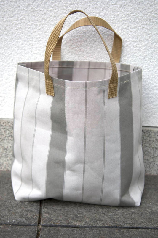 Markisebag liten, Grå Striper