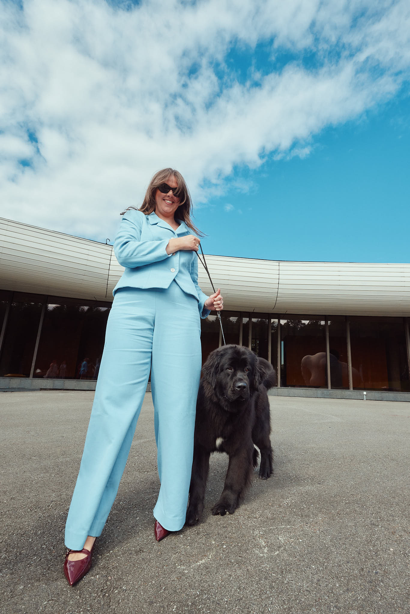Diana - Himmelblå Bomull