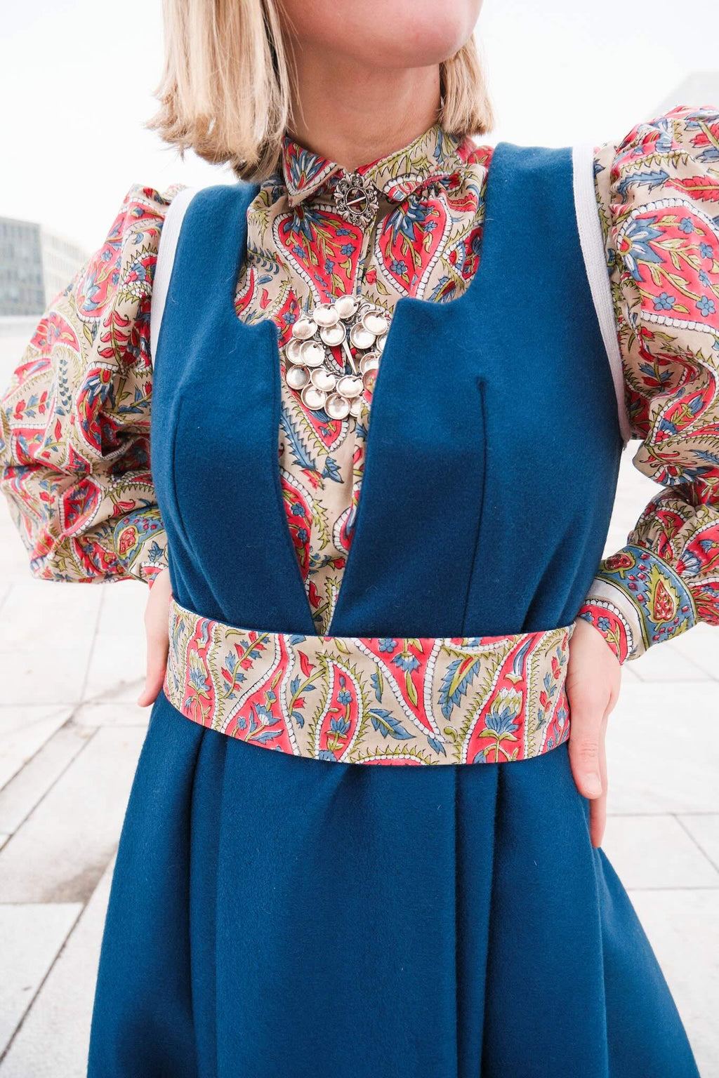 Sypakke Fæstdrakt dame - Blå