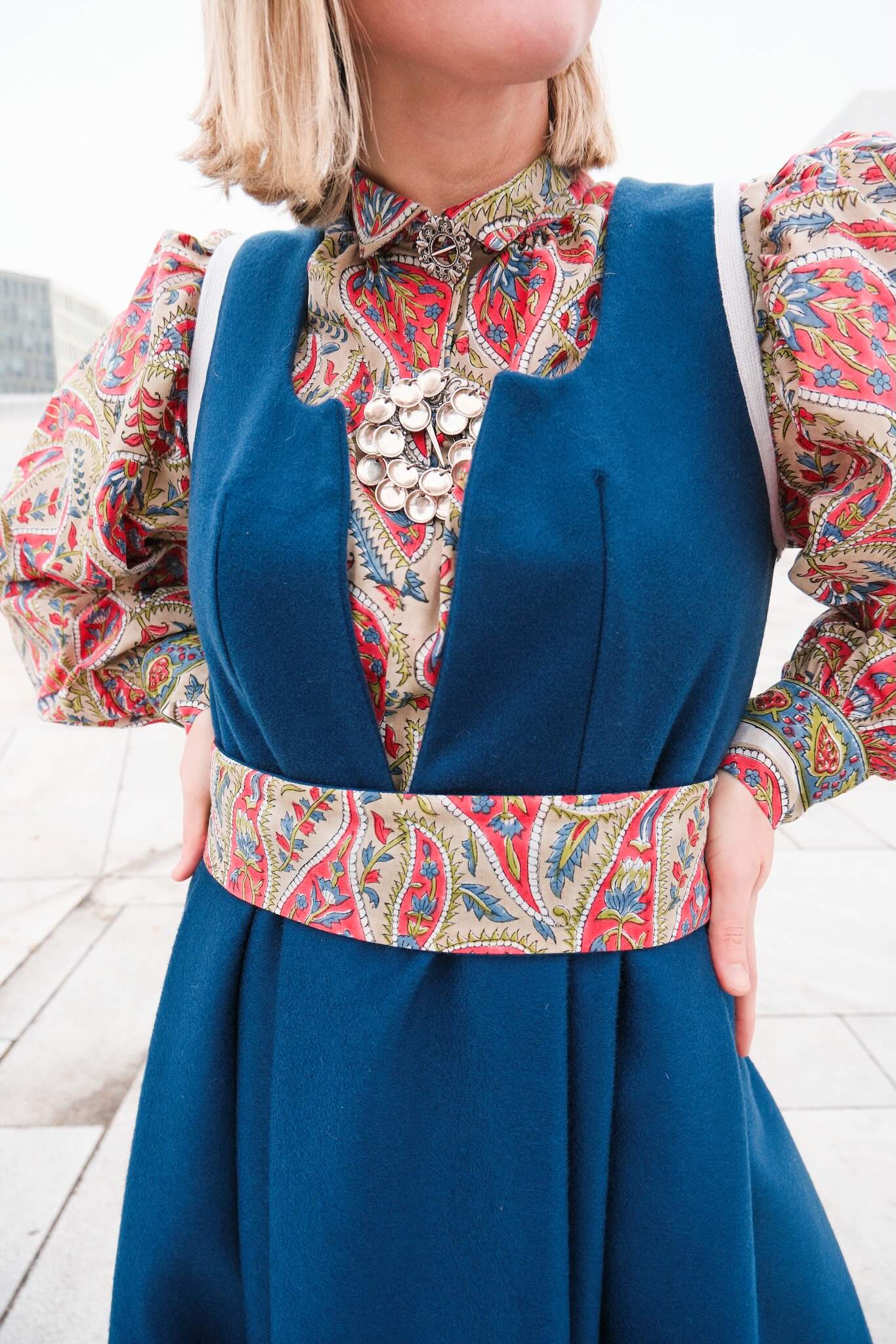 Sypakke Fæstdrakt dame - Blå