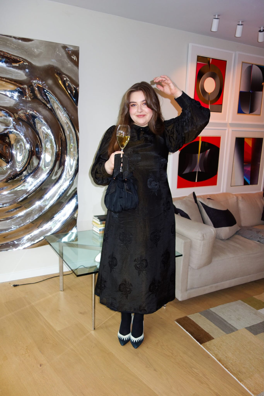 byTimo - Black Zari Jaquard