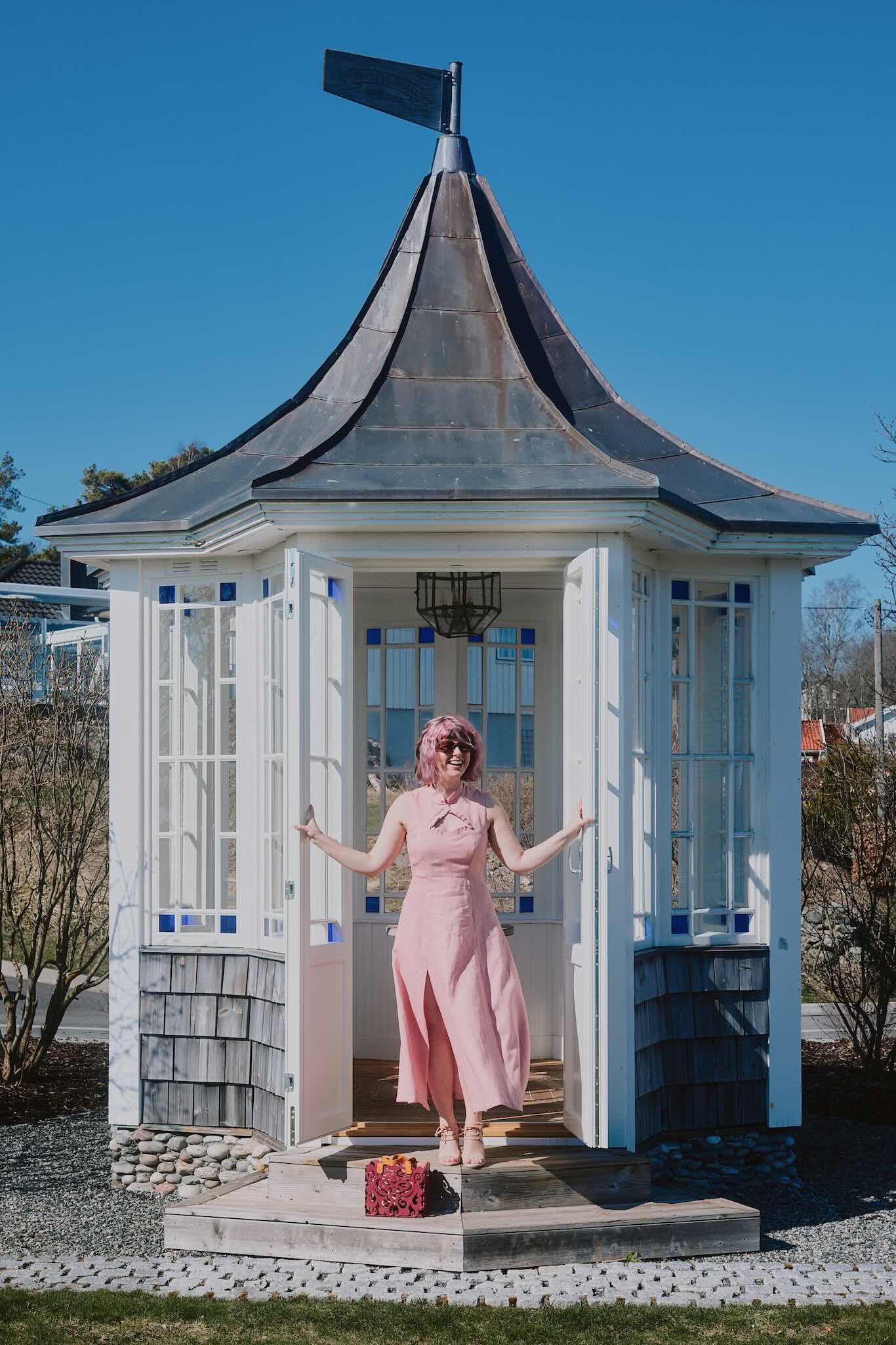 Mariah mønster + Linda Dus rosa Lin
