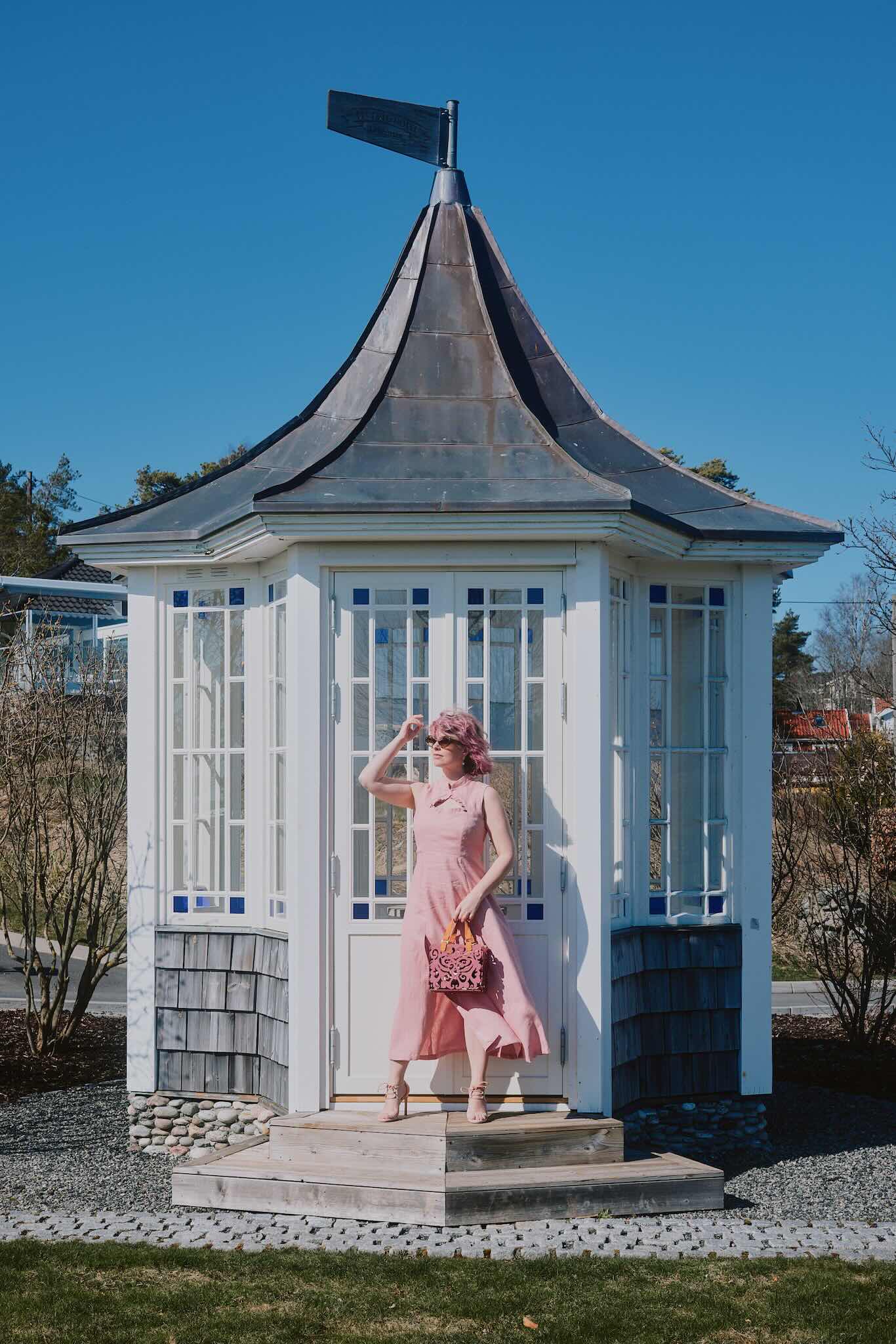 Mariah mønster + Linda Dus rosa Lin