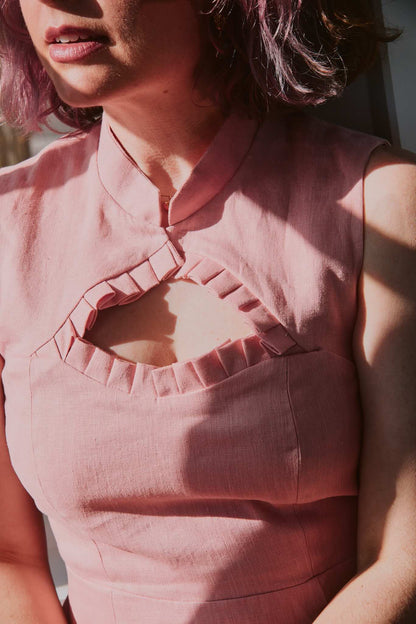 Mariah mønster + Linda Dus rosa Lin