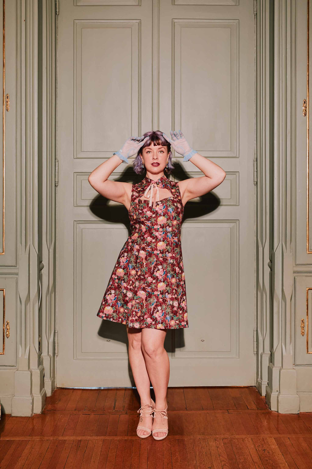 MARIAH mønster + Poplin Lys Blå