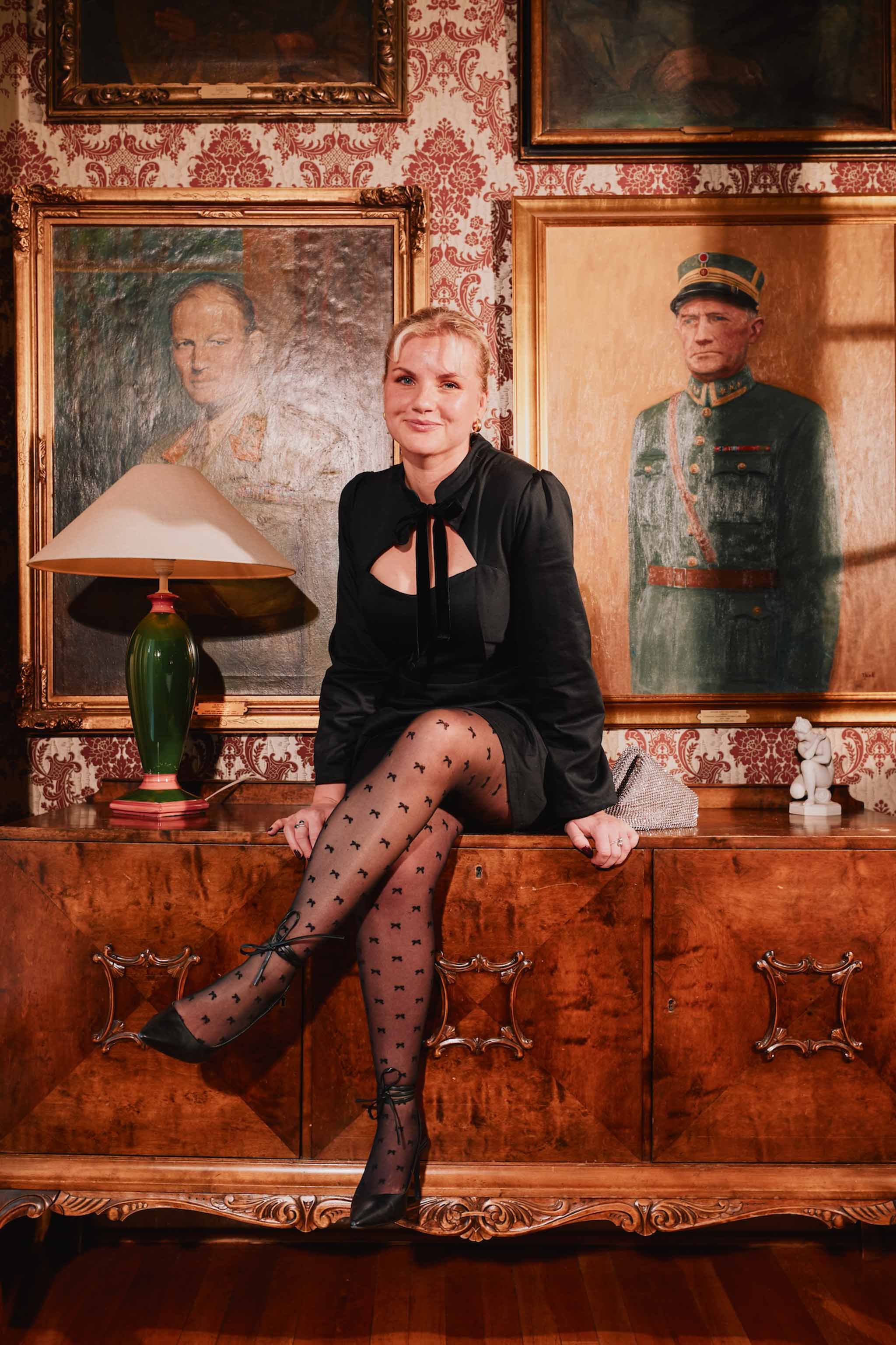 MARIAH mønster + Poplin Lys Blå