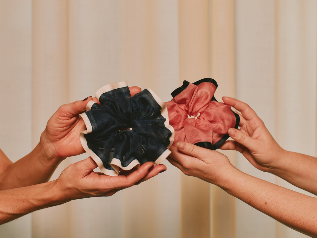 Scrunchie sypakke blå