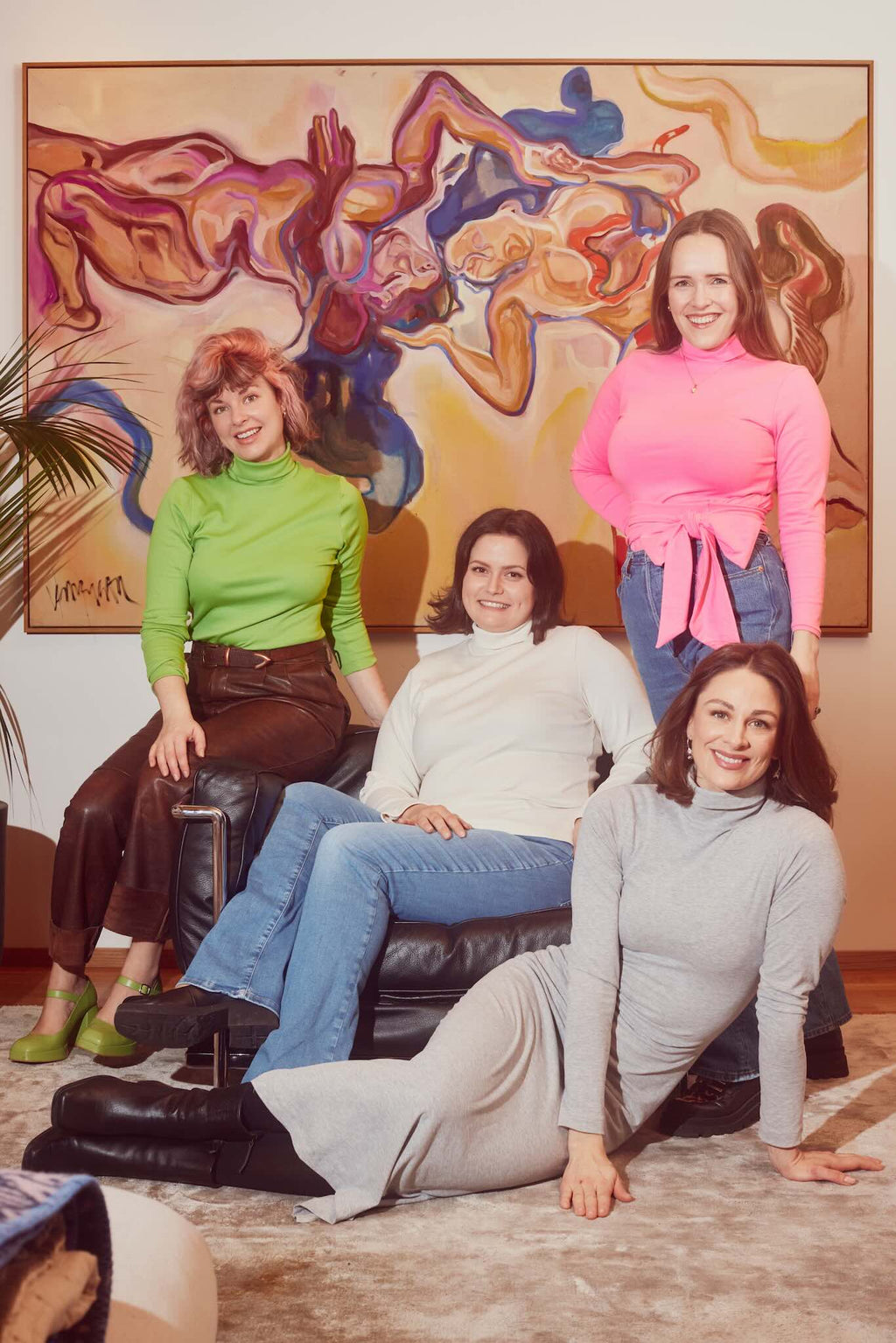 Tørtle mønster + Rosa jersey stoff