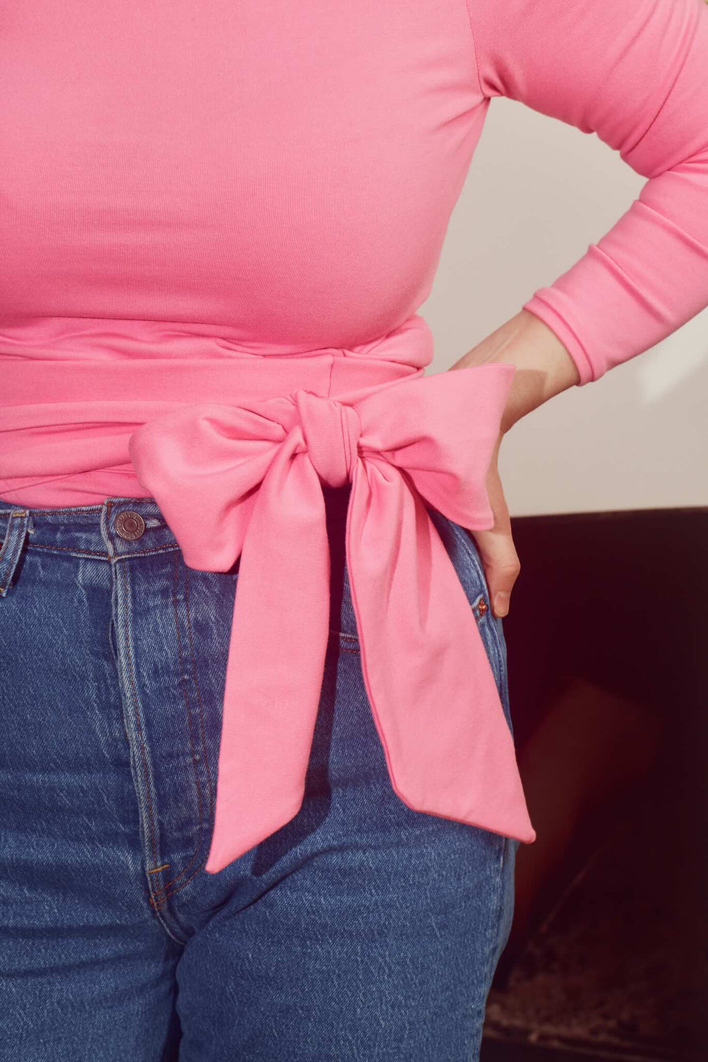 Tørtle mønster + Rosa jersey stoff