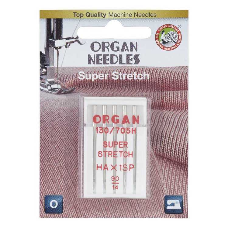 Organ Needle symaskinnåler Super Stretch 90