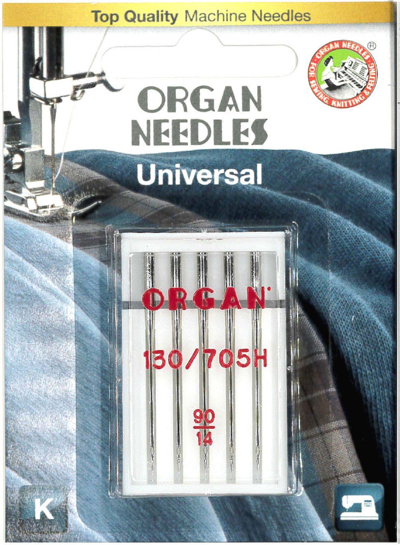Organ Needle symaskinnåler Universal 90