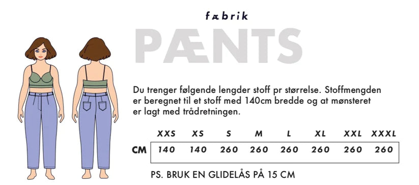 Pænts - gylf regular fit