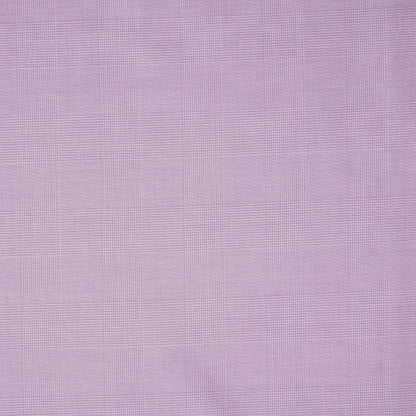 Poplin Bomull Glencheck Pale Lavender