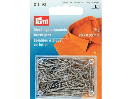 Knappenåler messingfarget