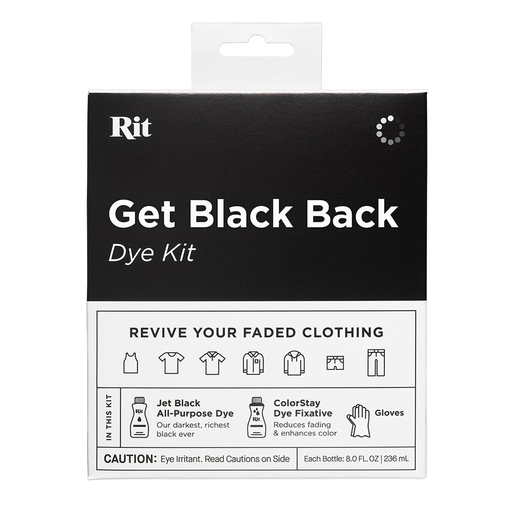 Rit Dye Tekstilfarge Sett – Get Black Back Dye kit