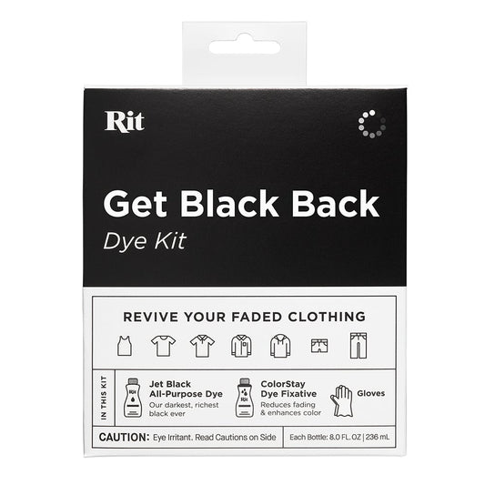Rit Dye Tekstilfarge Sett – Get Black Back Dye kit