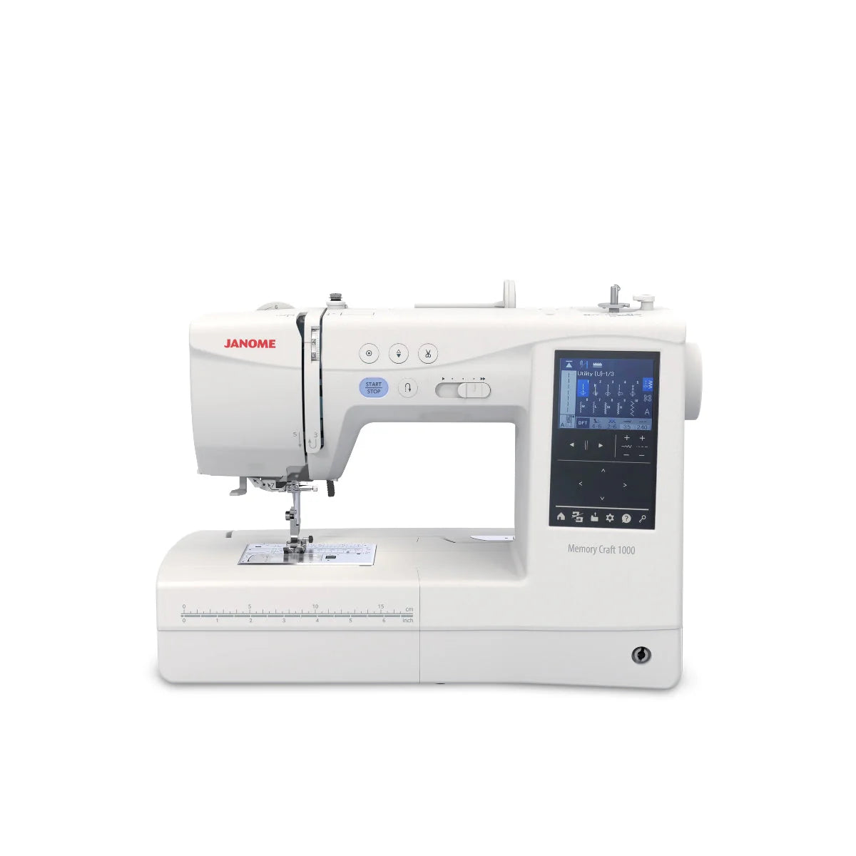 Janome Memory craft 1000 silky white - broderimaskin