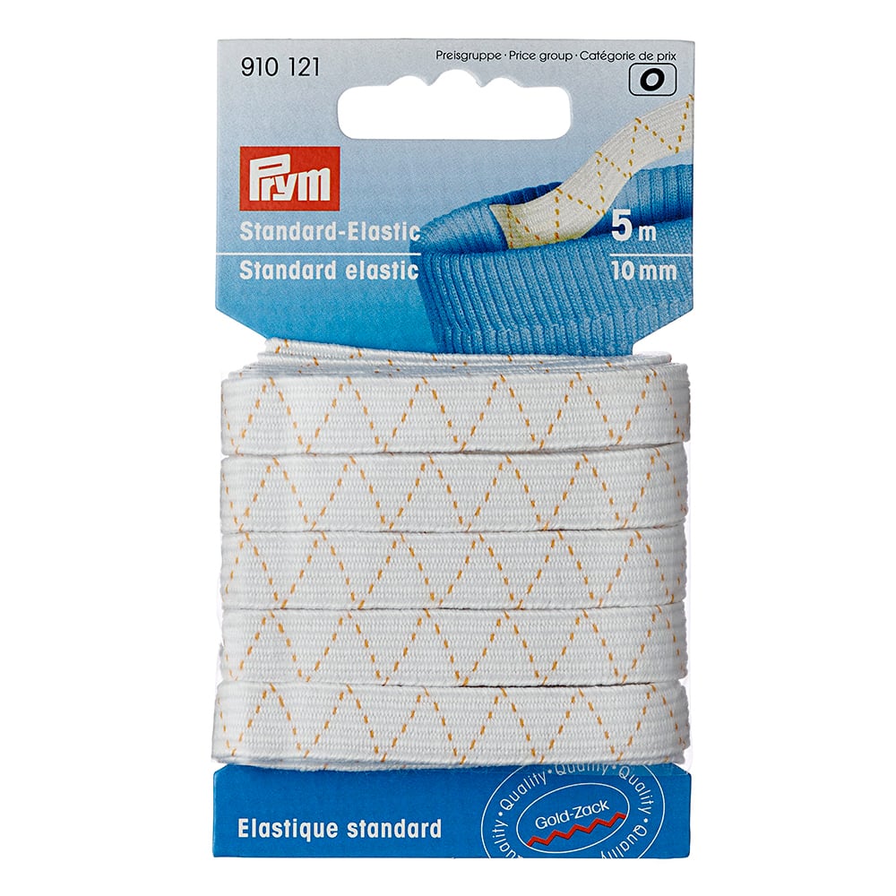 Prym elastisk strikk hvit - 5m 10mm