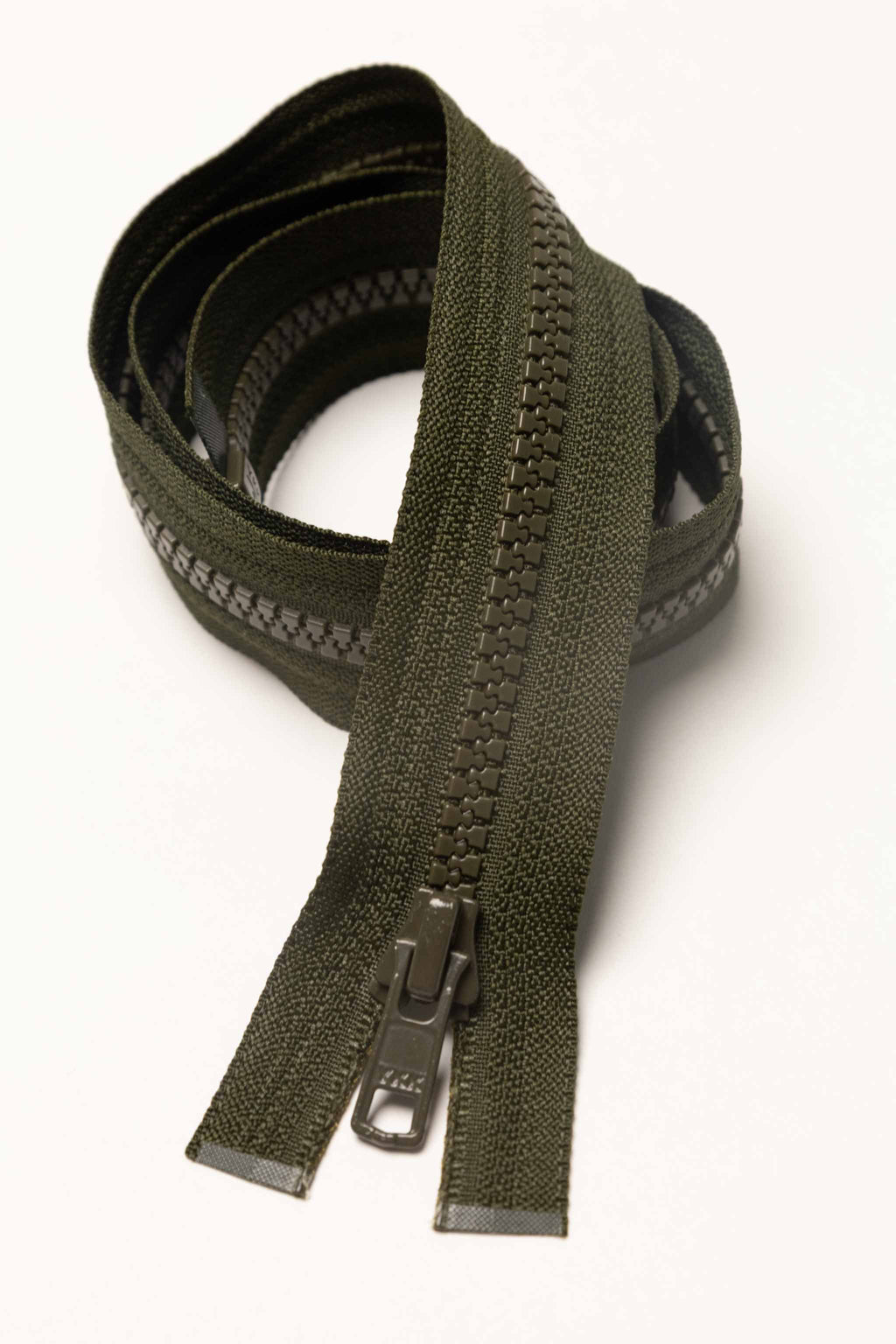 Bergans delbar glidelås - Mørk mose