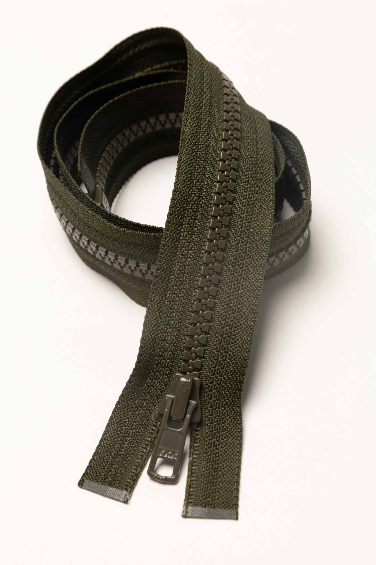 Bergans delbar glidelås - Mørk mose