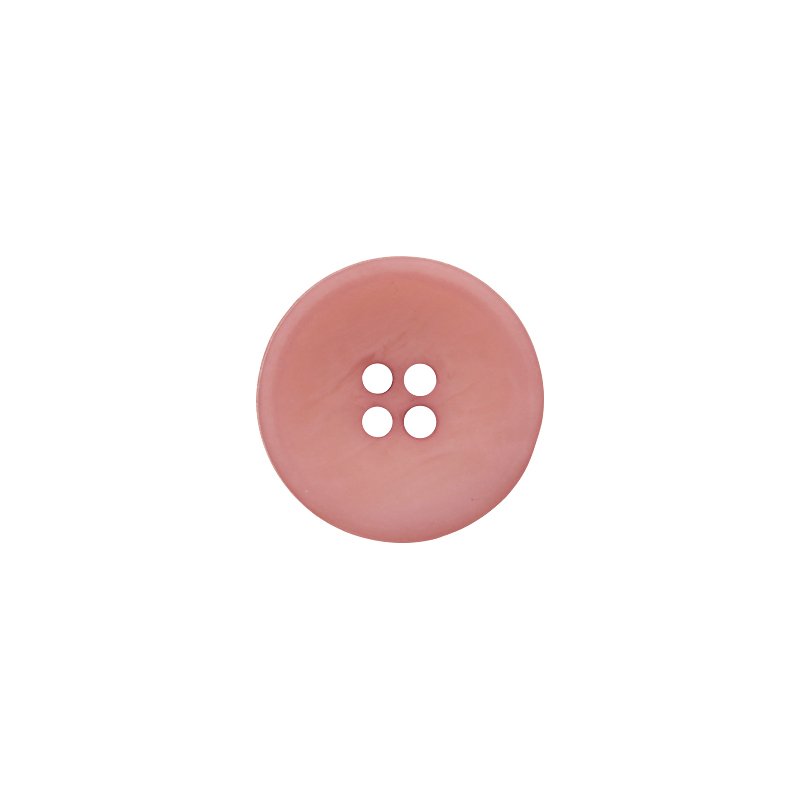 Knapp, 4-hulls 15 mm - rosa