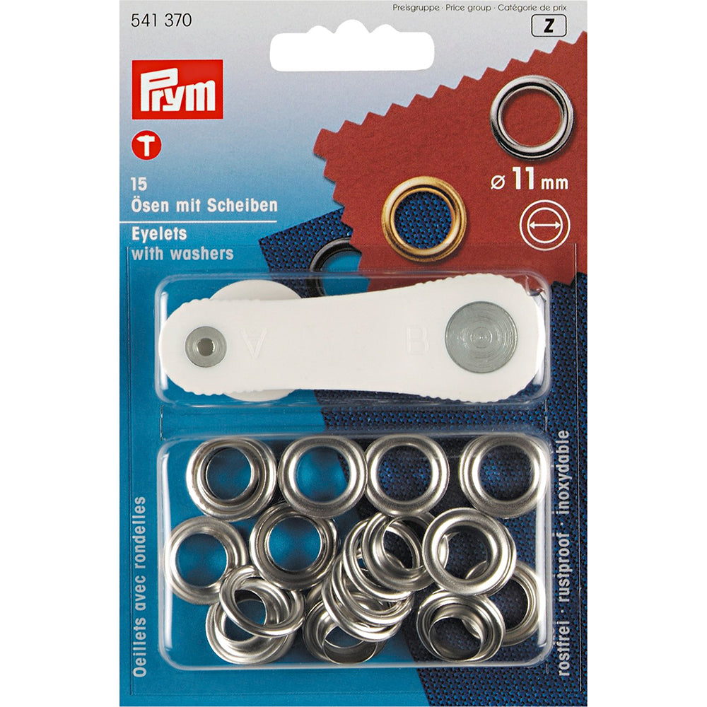 Maljer m/skiver 11 mm - 15 stk