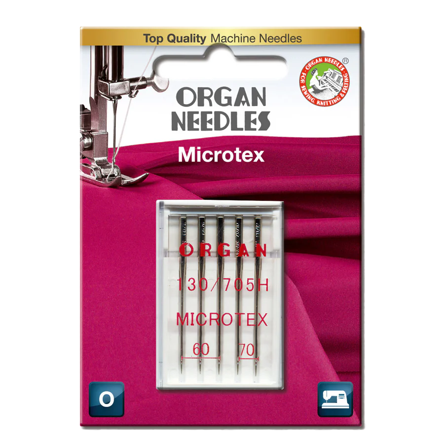 Organ Needle symaskinnåler Microtex 60-70