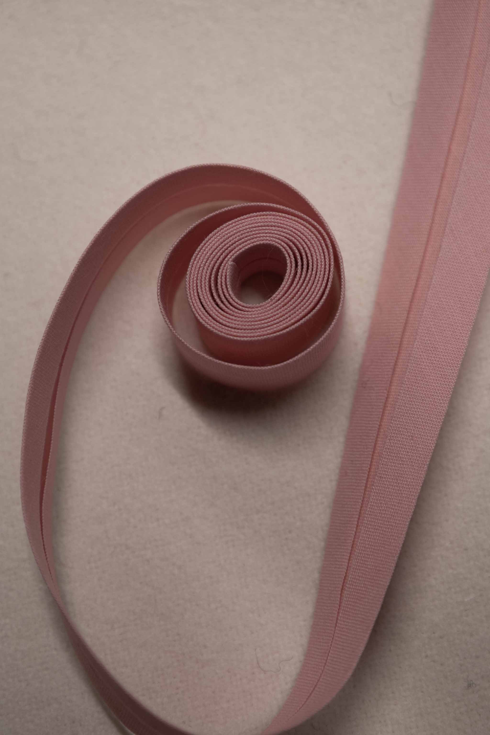 Skråbånd bomull 20 mm - Rosa