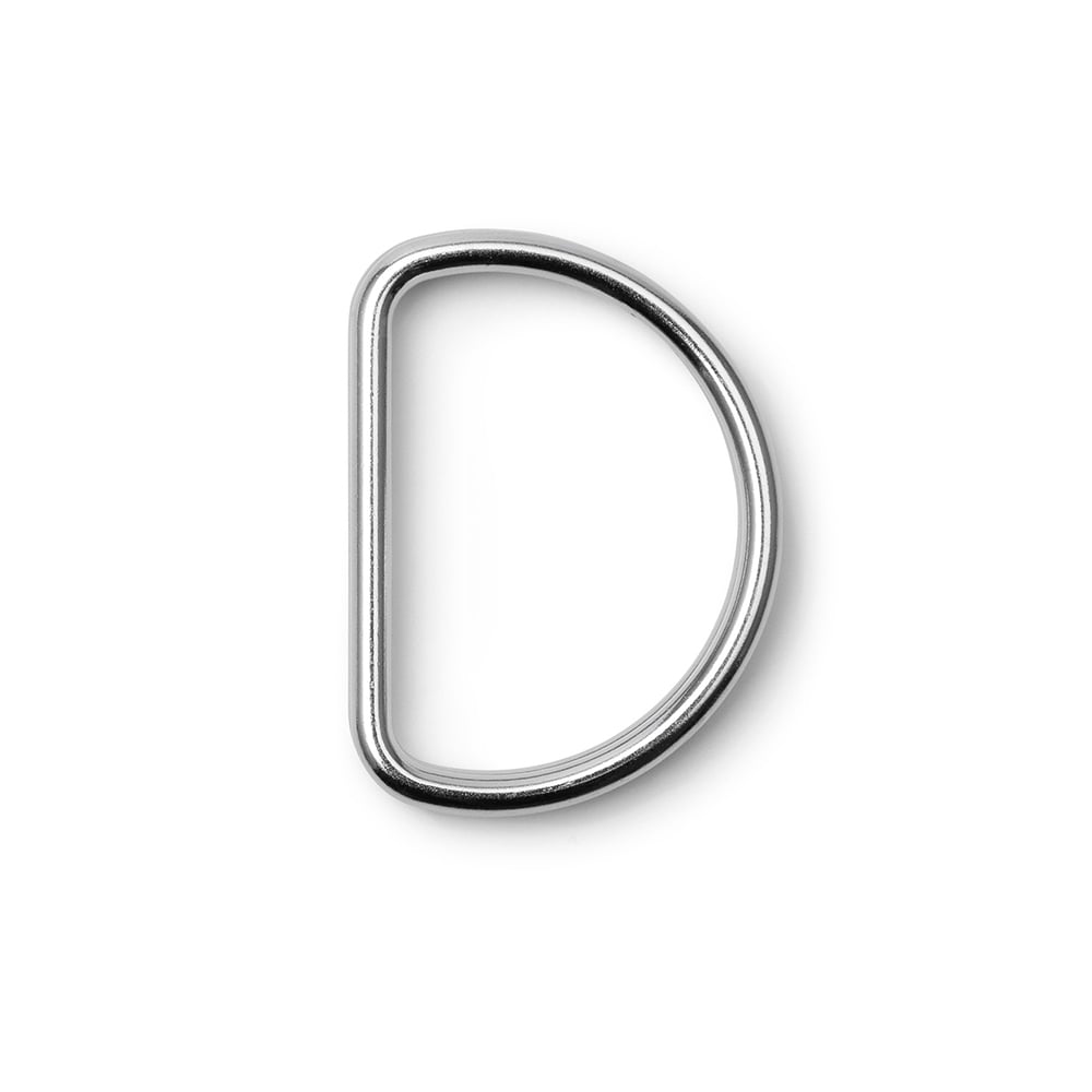 Prym D-ring 40mm 2stk - Sølv
