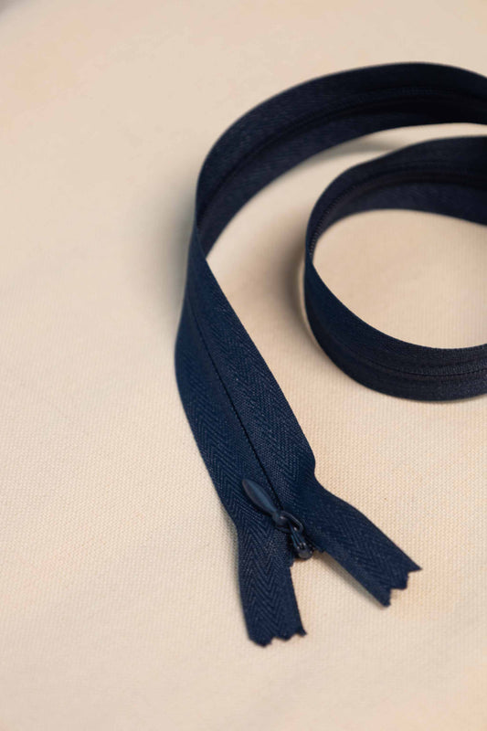 Glidelås skjult 40 cm - 210 Mørk Blå