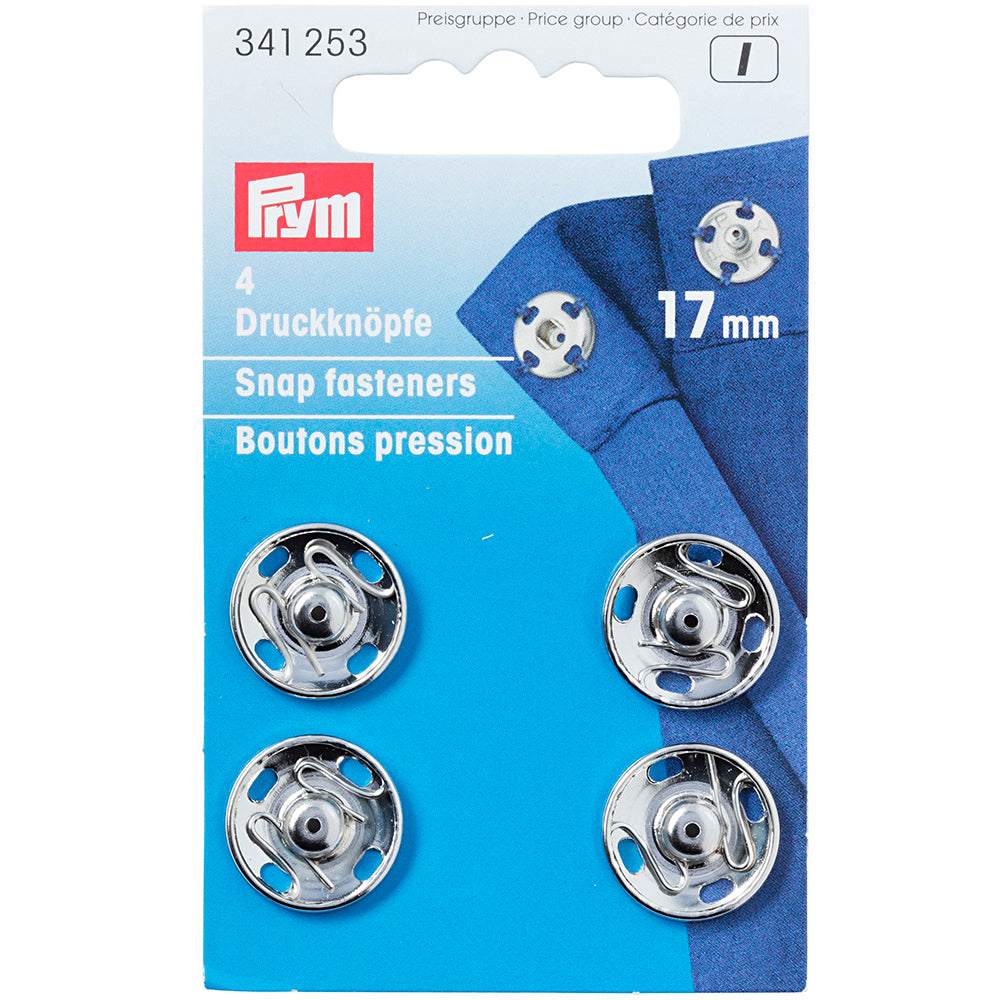 Prym Patentknapper 17mm 4stk – Sølv