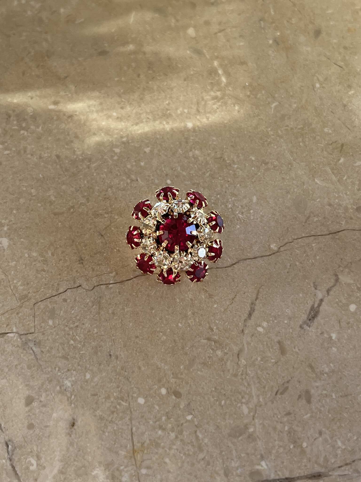 Gigi Button - Burgundy