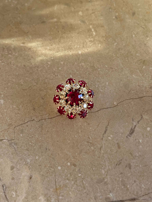 Gigi Button - Burgundy