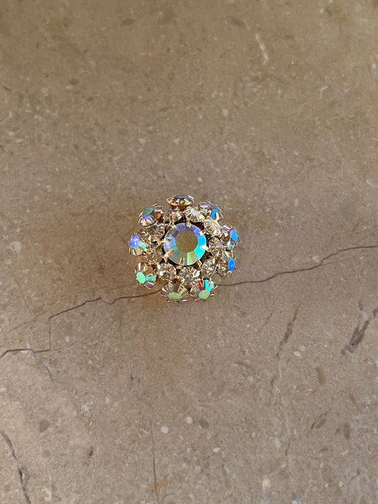 Gigi Button - Clear Gold