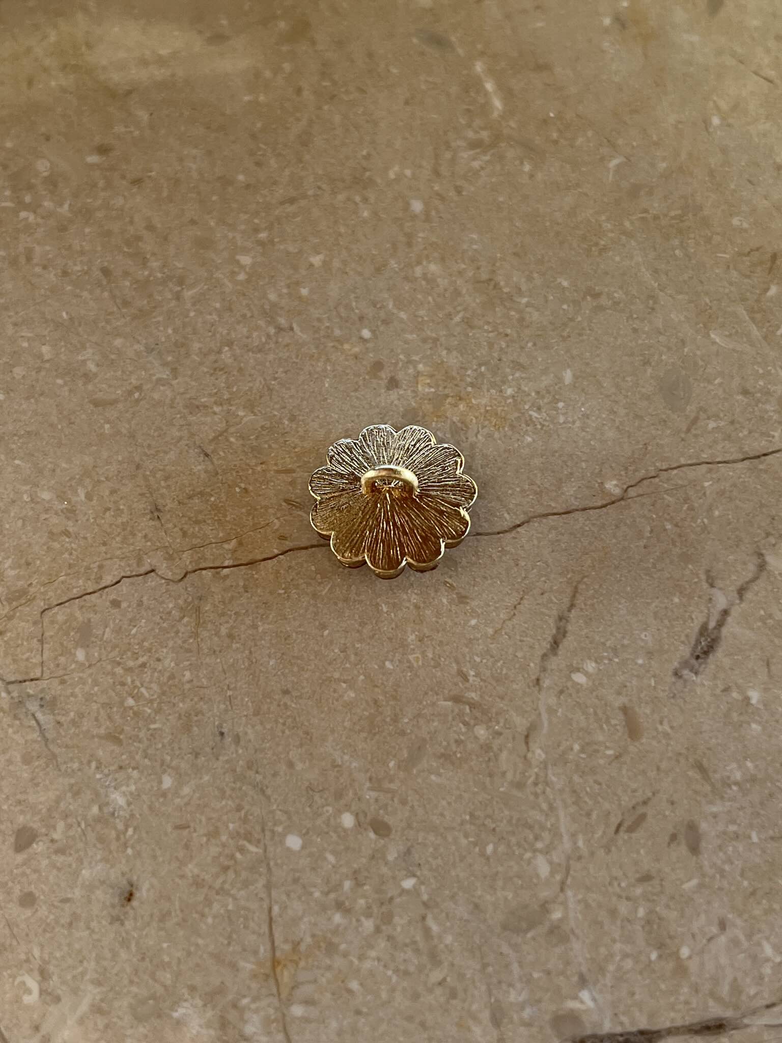 Jenny Button - Gold Brown