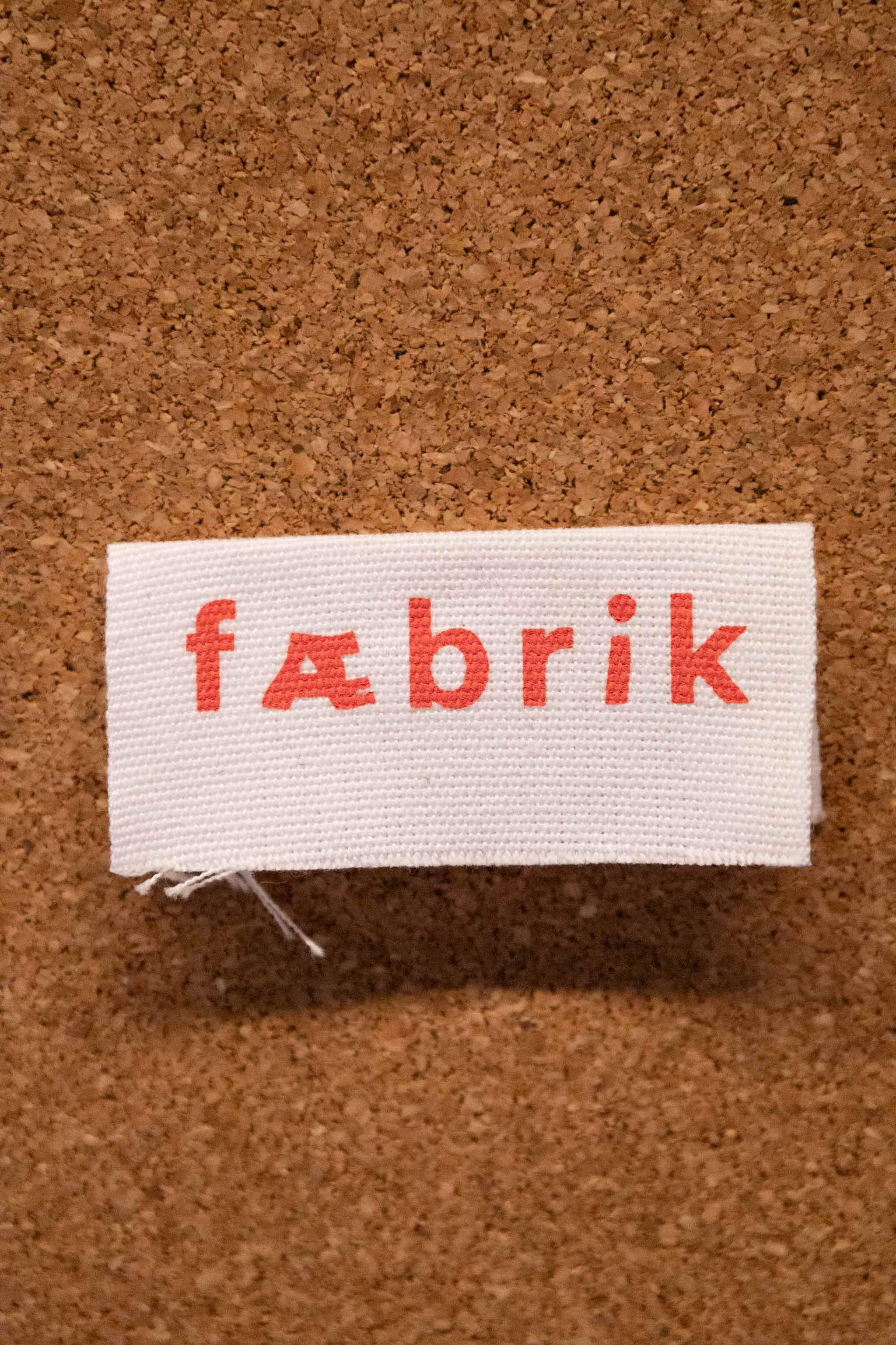 5 stk merkelapp brettet Fæbrik